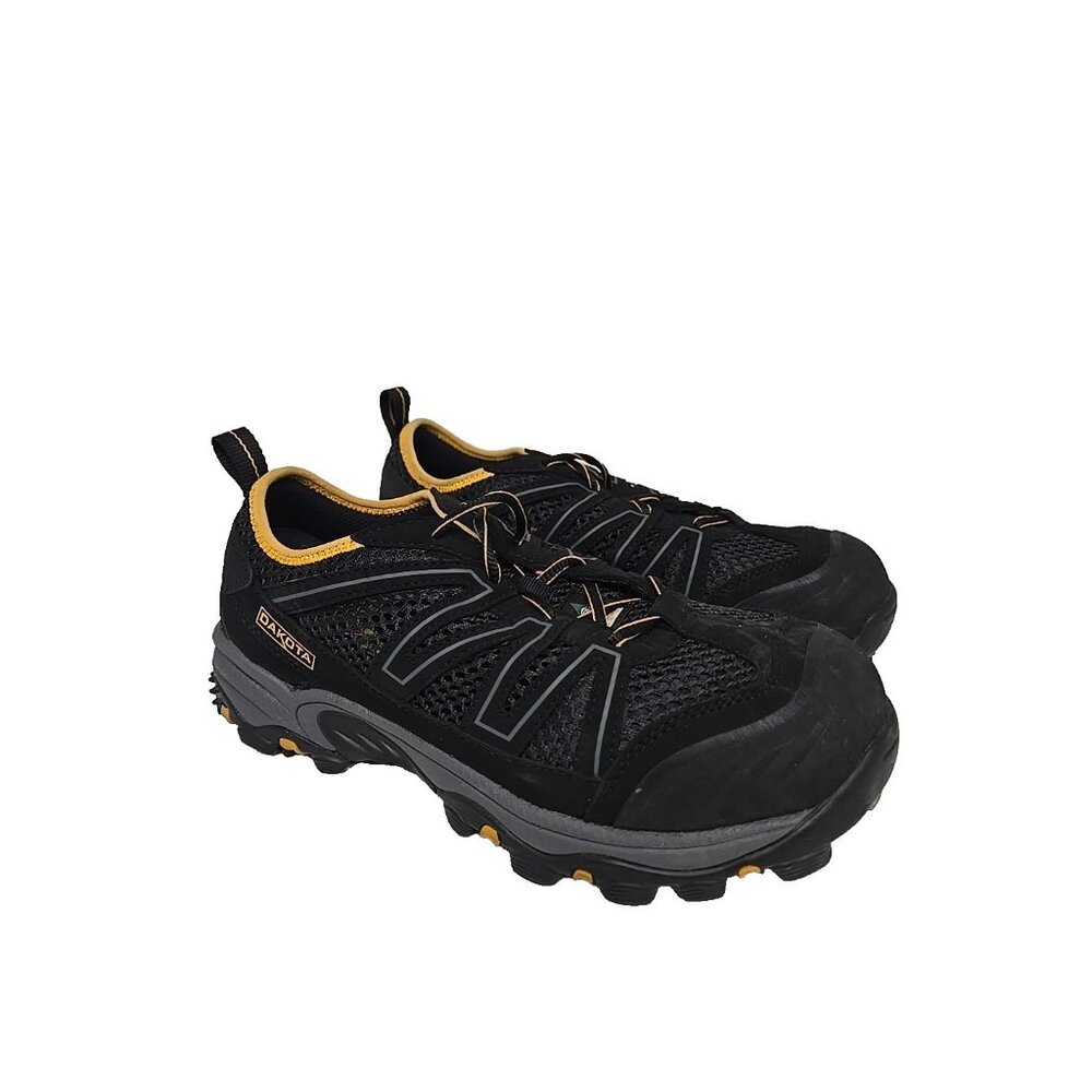 Dakota Men's Low-Cut Aluminum Toe Composite Plate Safety Shoes 2302 Black 7W/L